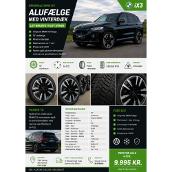 19� BMW IX3 Ref.M455 vinterd�k 