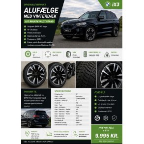 19� BMW IX3 Ref.M455 vinterd�k 